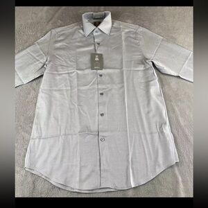 Stacy Adams mens long sleeve light blue button up shirt size 15 1/2